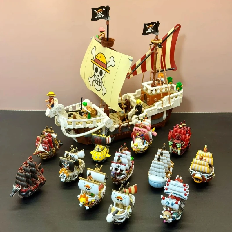 

POPMART ONE PIECE THE GRAND LINE SERIES VEHICLES Trendy Blind Box Toys Mystery Box Mistery Action Figure Surprise Model Gift