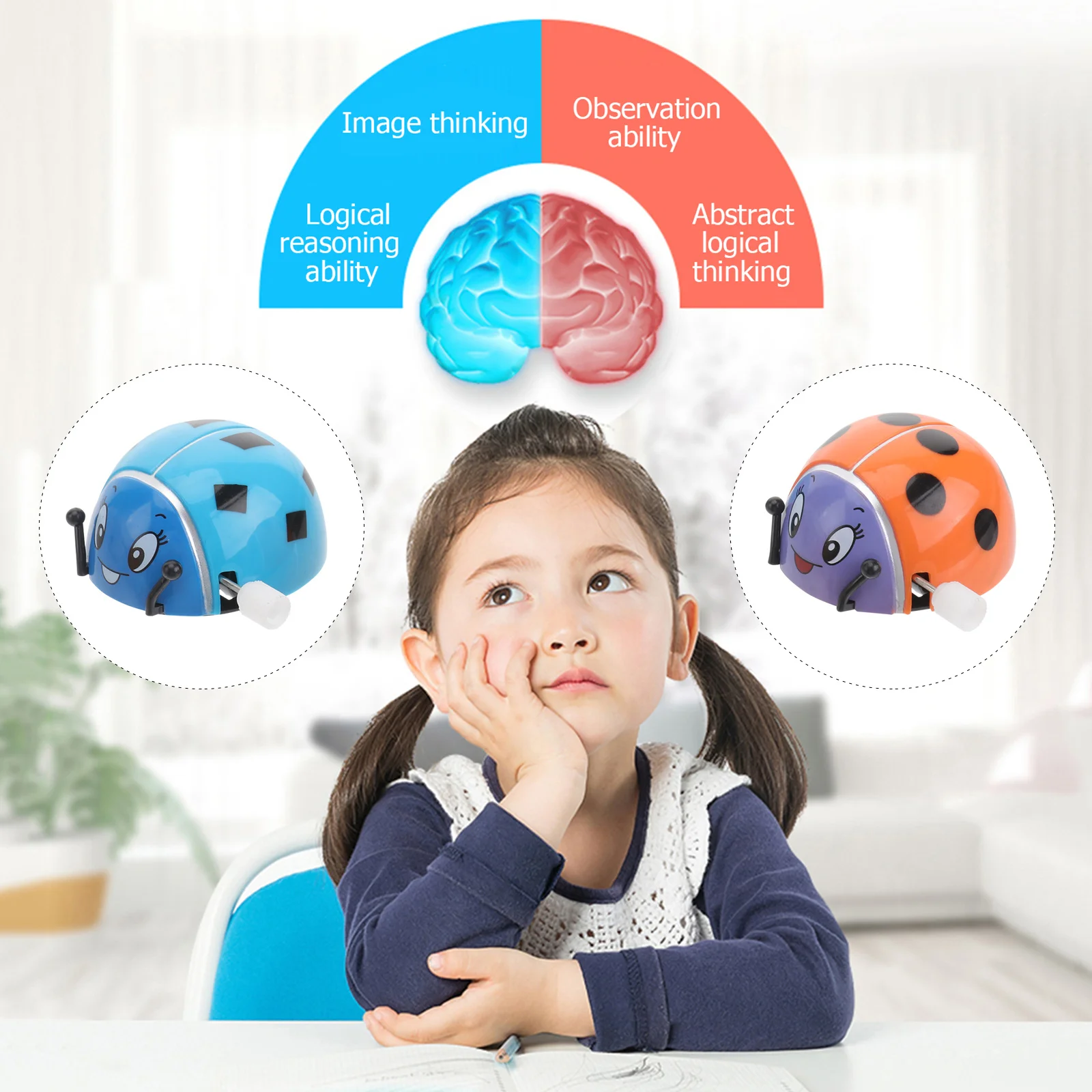 

12Pcs Clockwork Beetle Cartoon Animal Wind-Up Movement Crawling Kids Gift Fun Party Favored Random Color