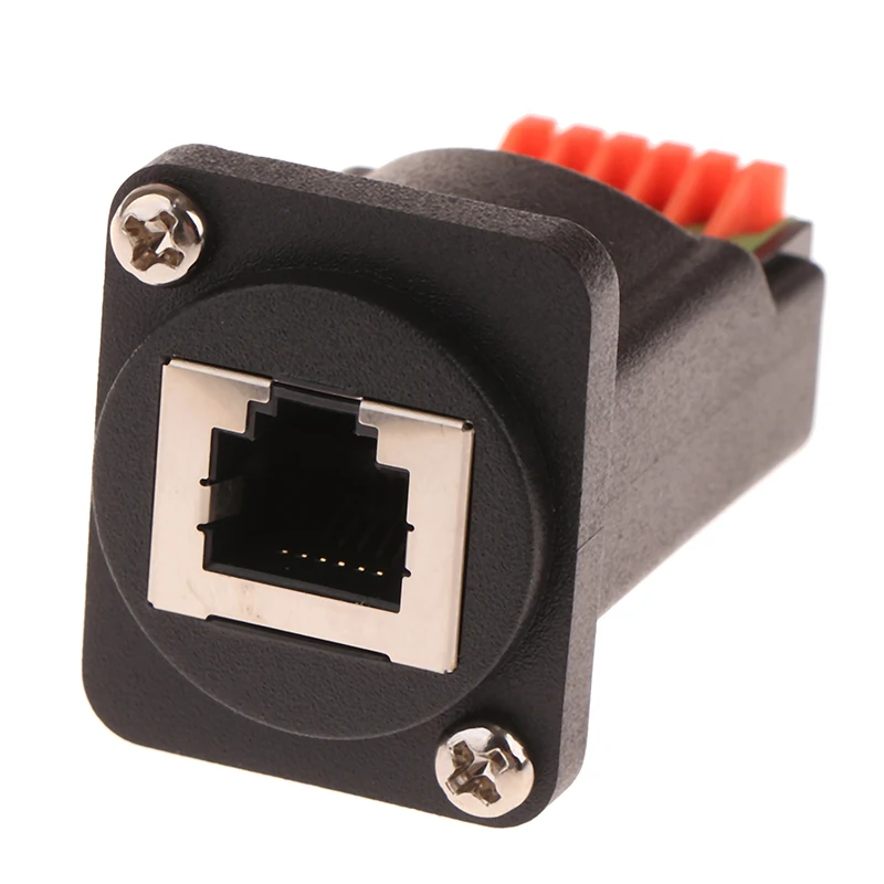 1Pc RJ12 6P6C To Solderless Terminal Block Adapter D-type RJ12 Female To Spring Terminal Block Adapter Terminal Block PCM-0488