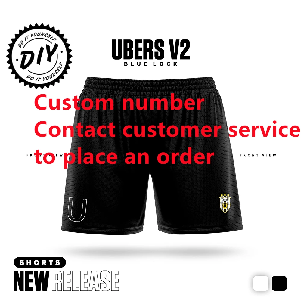 

Поддержка индивидуального синего замка Ubers нижняя часть белого цвета с героями мультфильмов аниме Джерси мужские шорты лето 2025 новые модные женские шорты Uber