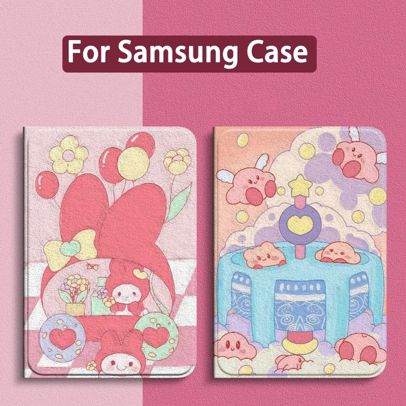 Sanrio Cinnamoroll Case For Samsung Galaxy Tab A8 10.5 Cover For Samsung S6Lite S7FE S8 S9 Plus Silicone Tablet Protective Cover