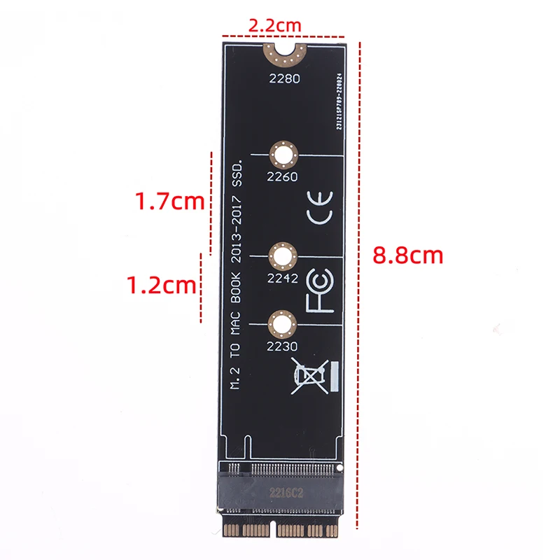 M2 SSD Adapter M.2 PCIE NVME SSD Converter Card unità a stato solido interna per Apple Macbook Air Pro
