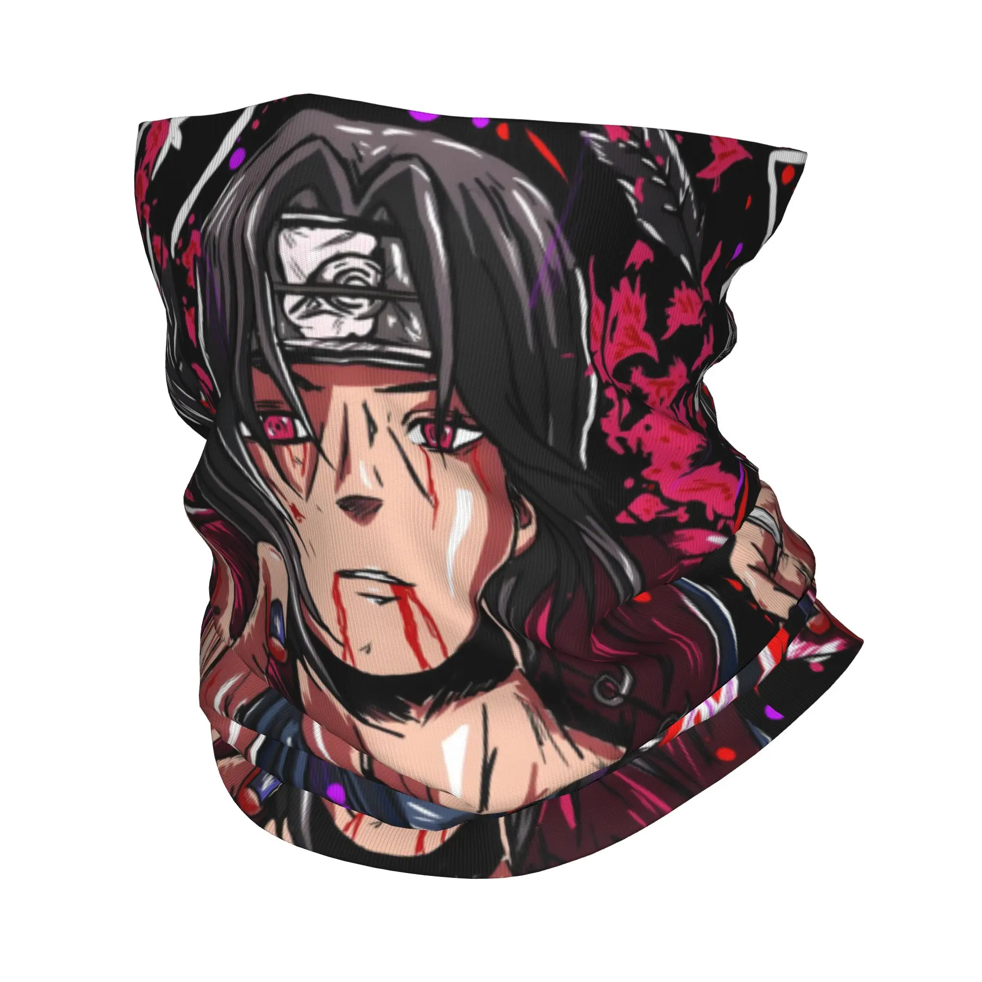 Custom U-Uchihaes Itachi Hot Anime Bandana Neck Gaiter UV Protection Face Scarf Cover Men Women Manga  Headband Tube Balaclava