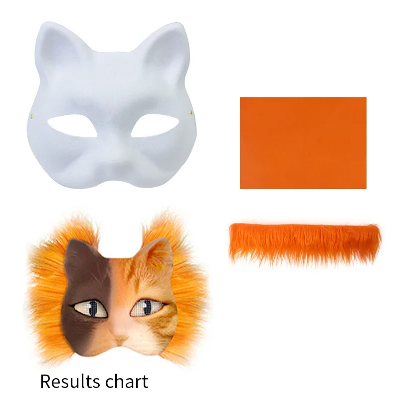 PEUTIER 5pcs Masque de Chat, Masque de Chat Therian Ludique Masque de Chat Vierge Masque de Mascarade Blanc Masques de Renard Accessoire de Costume pour Danse Cosplay Halloween Carnaval Fête PEUTIER 5pcs Masque de Chat, Masque de Chat Therian Ludique Masque de Chat Vierge Masque de Mascarade Blanc Masques de Renard Accessoire de Costume pour Danse Cosplay Halloween Carnaval Fête