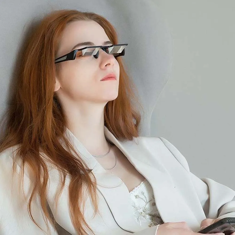 

Office Alloy Lazy Refractor Glasses Ultra-light Matte Lying Down Glasses Lightweight PC Unisex Reading Eyewear Elderly