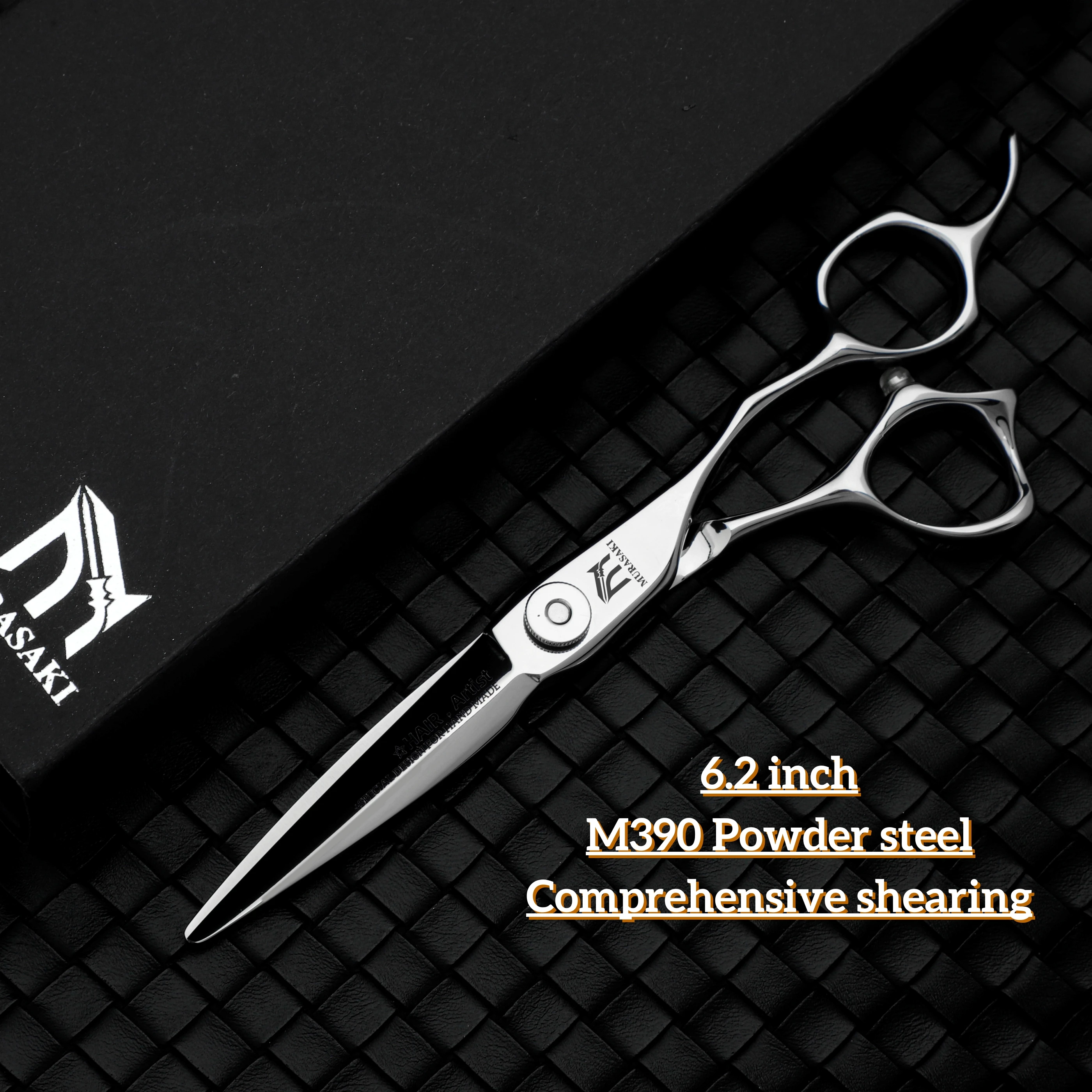 

MURASAKI High-End Hair Cutting Scissors Barber Shears 6.0-6.2-6.7 Inch Made by Powder And VG10 Steel for Professional Barbers