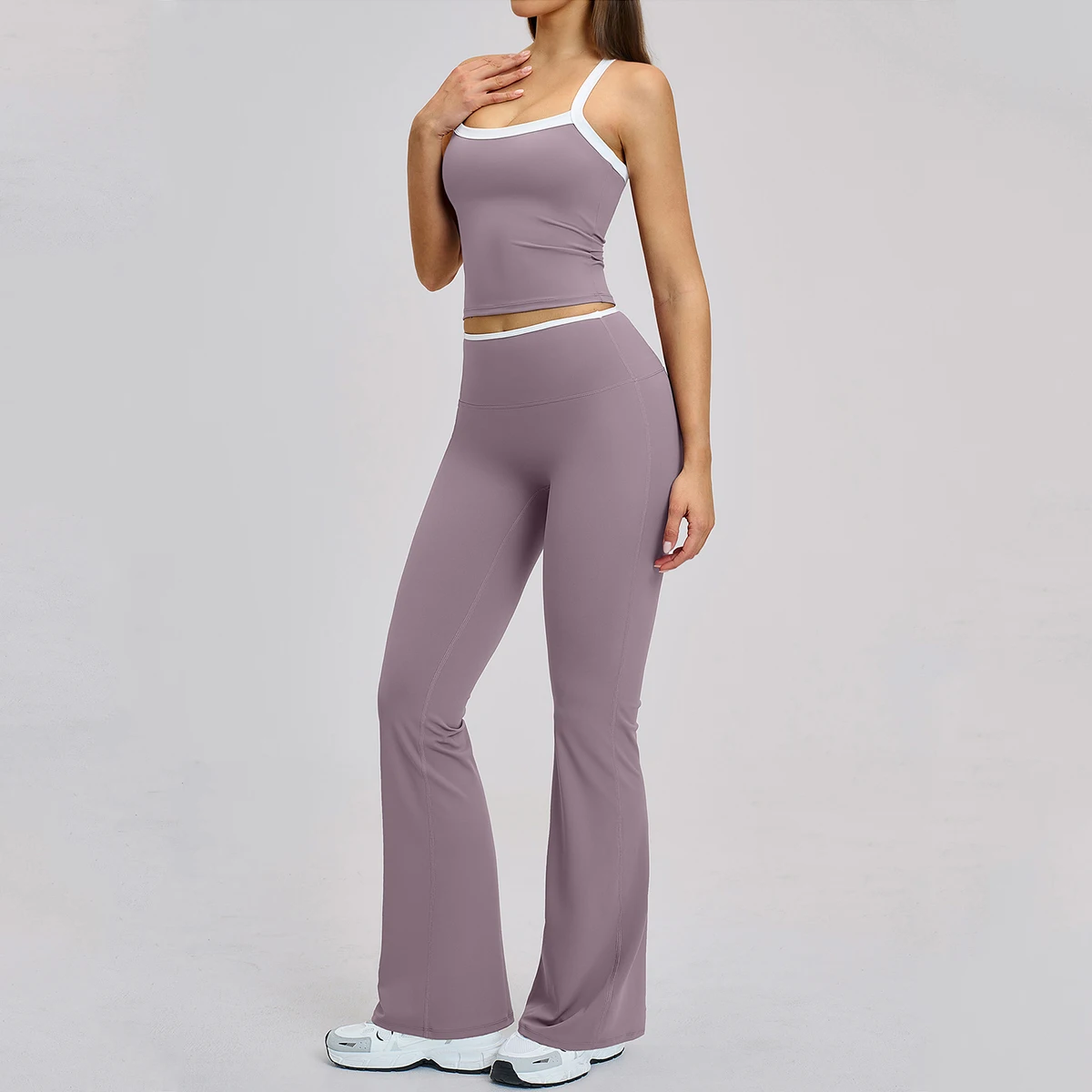 新しい女性用ジムセット-女性用トレーニングフィットネスロンパース-ストレッチ女性用プッシュアップワークアウトヨガスーツ-スポーツウェア-女性用スポーツフィットネススーツ