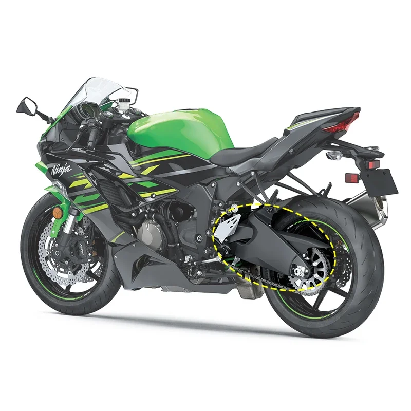 ZX-6R ABS Carbon Fiber Frame Cover Swingarm Cover Rocker Arm Chain Guard Side Panel Fairing Kit For Kawasaki ZX6R 636 2009-2020