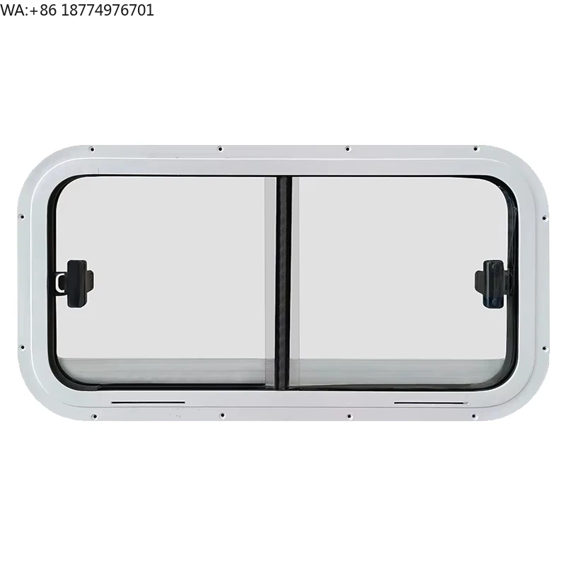 Genuine Marine Waterproof Aluminum Frame Sliding Windows Watertight Hatch Tempered Glass Boat Windows