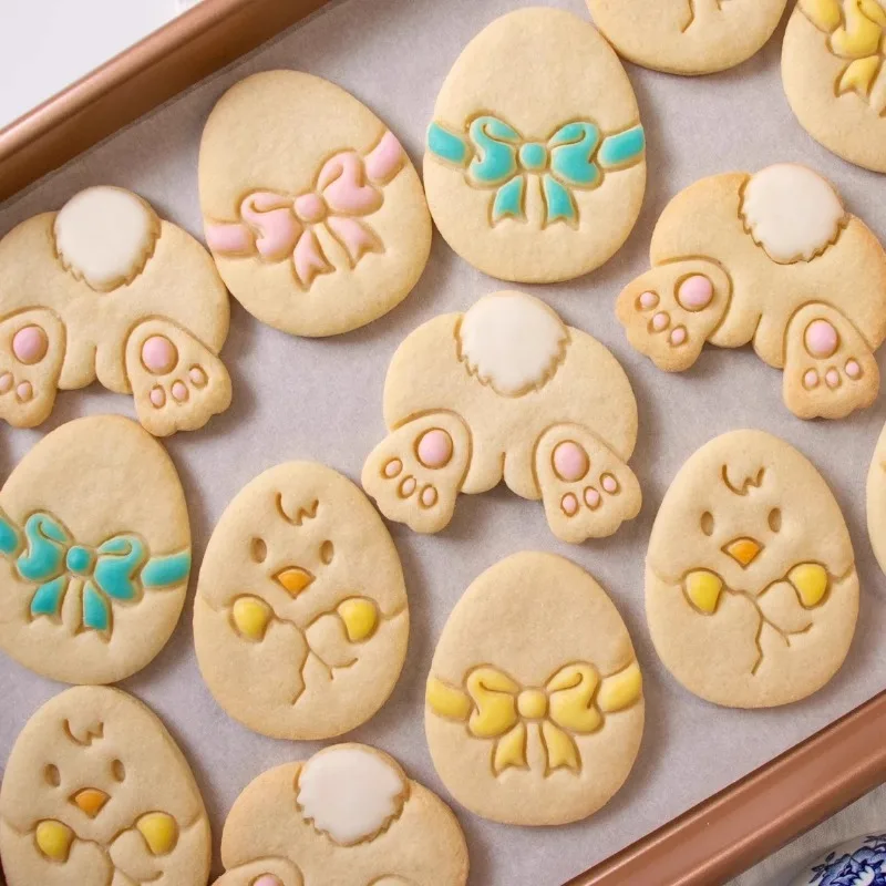 Easter Cookie Cutter Pastry Easter Bunny Rabbit Biscuit Molds Kitchen Accessories Baking Tool Kids Gift Easter Decoration