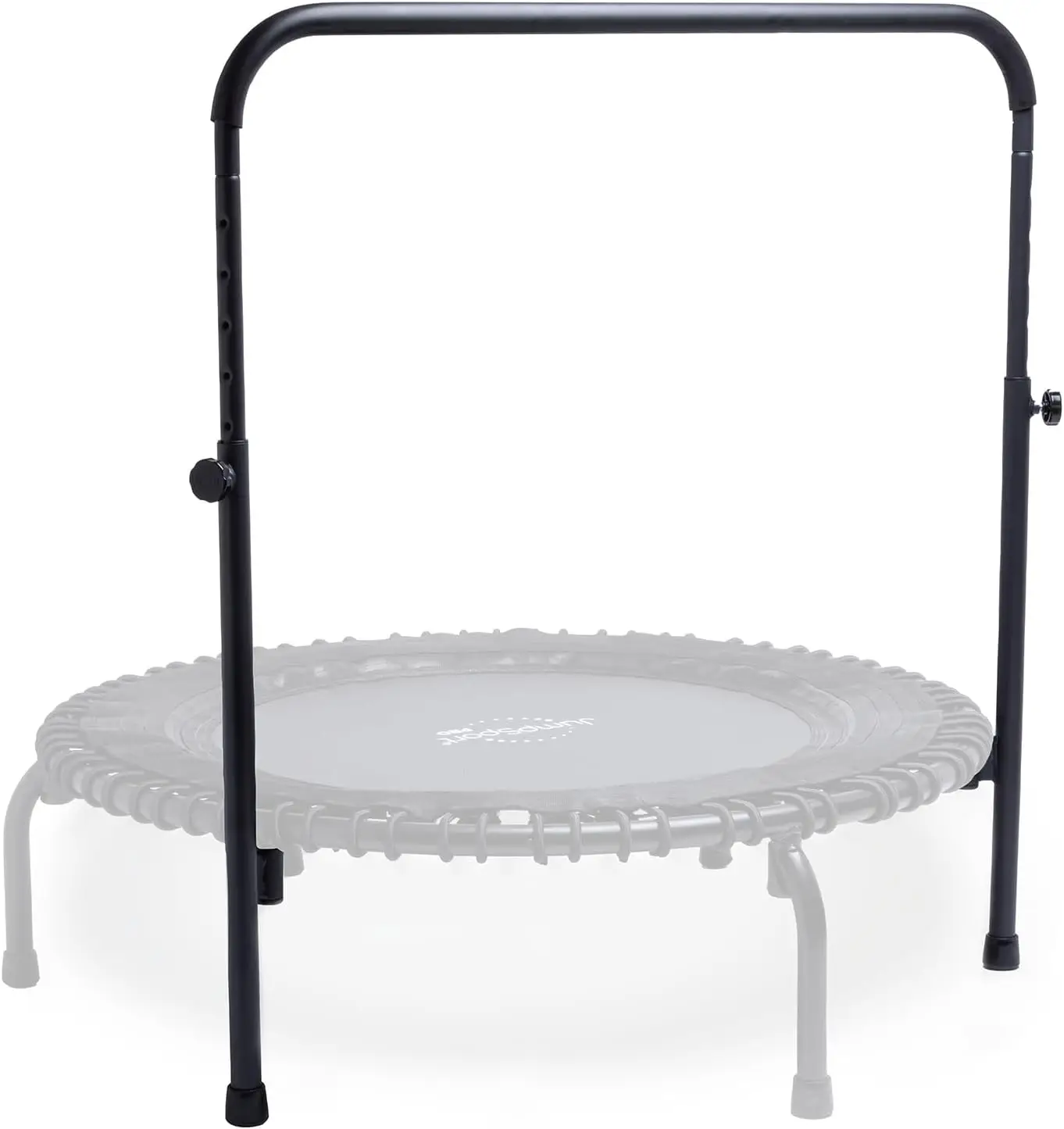 Handle Bar Accessory for Arched Leg Fitness Trampolines | Black | Adjustable Height Settings | Trampoline Not Included