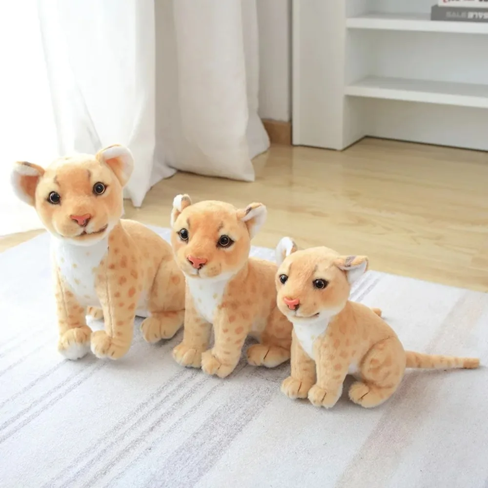 Lifelike Snow Leopard Simulation Snow Leopard Soft Simulation Cheetah Baby Leopard Stuffed Cute Simulation Cheetah