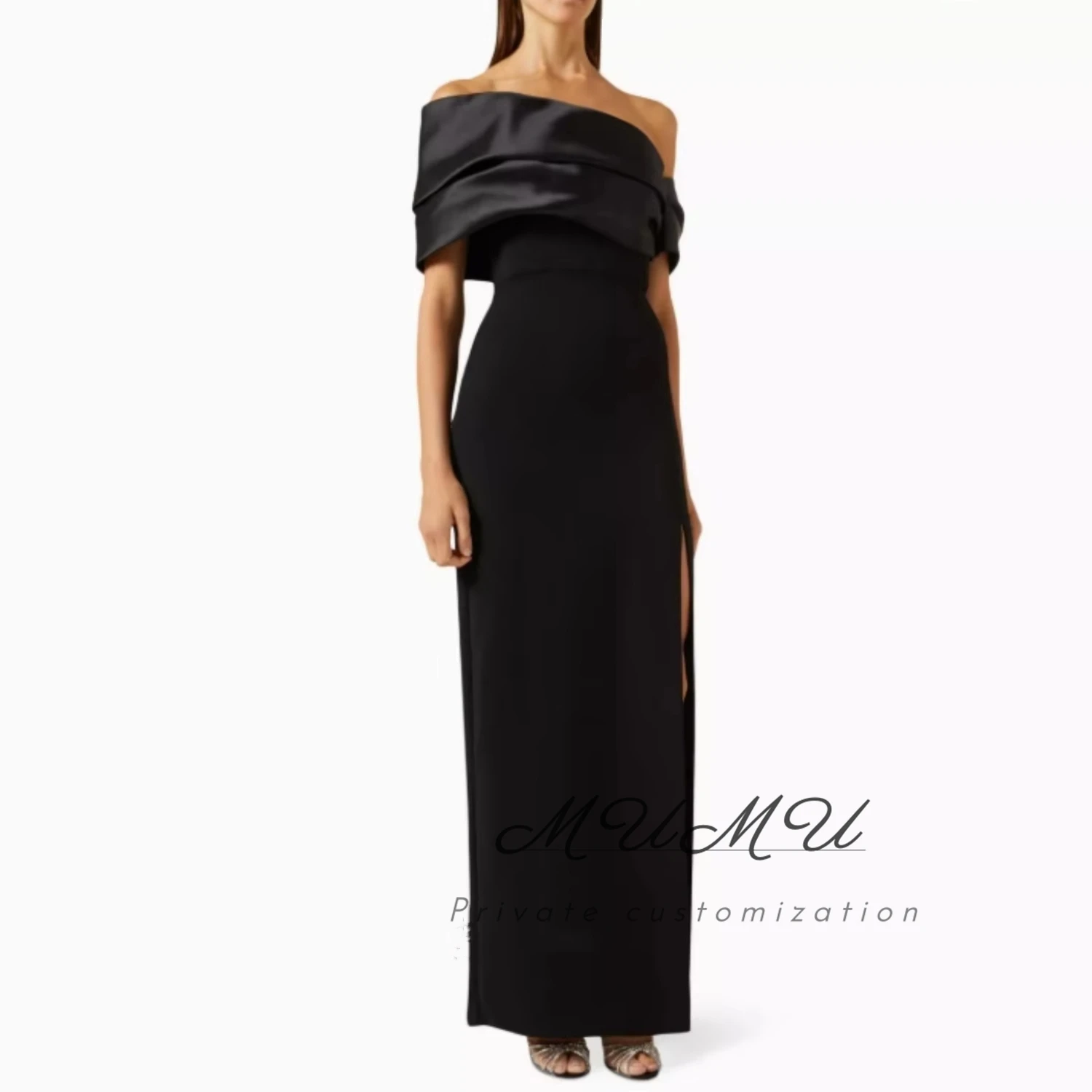 

MuMu Customized Elegant Party Dresses 2025 فساتين سهرة Prom Dress Платье Вечернее Dresses for Special Occasions Black Evening