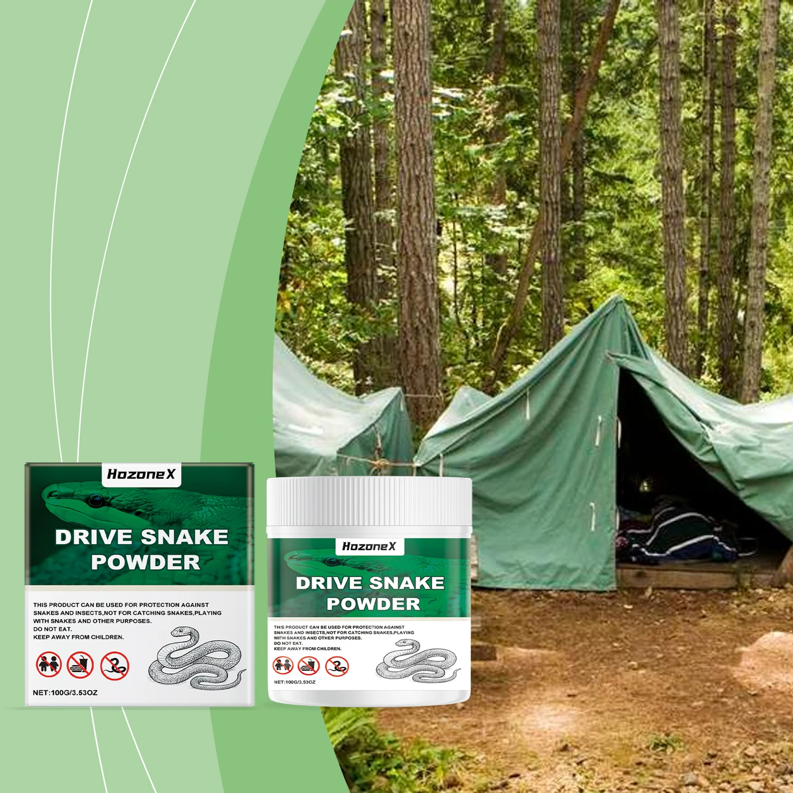 Snake Repellent Powder For Yard Outdoor Snake Deterrent Granules Long-Lasting All-Weather Protection Garden Lawn Protection ﻿