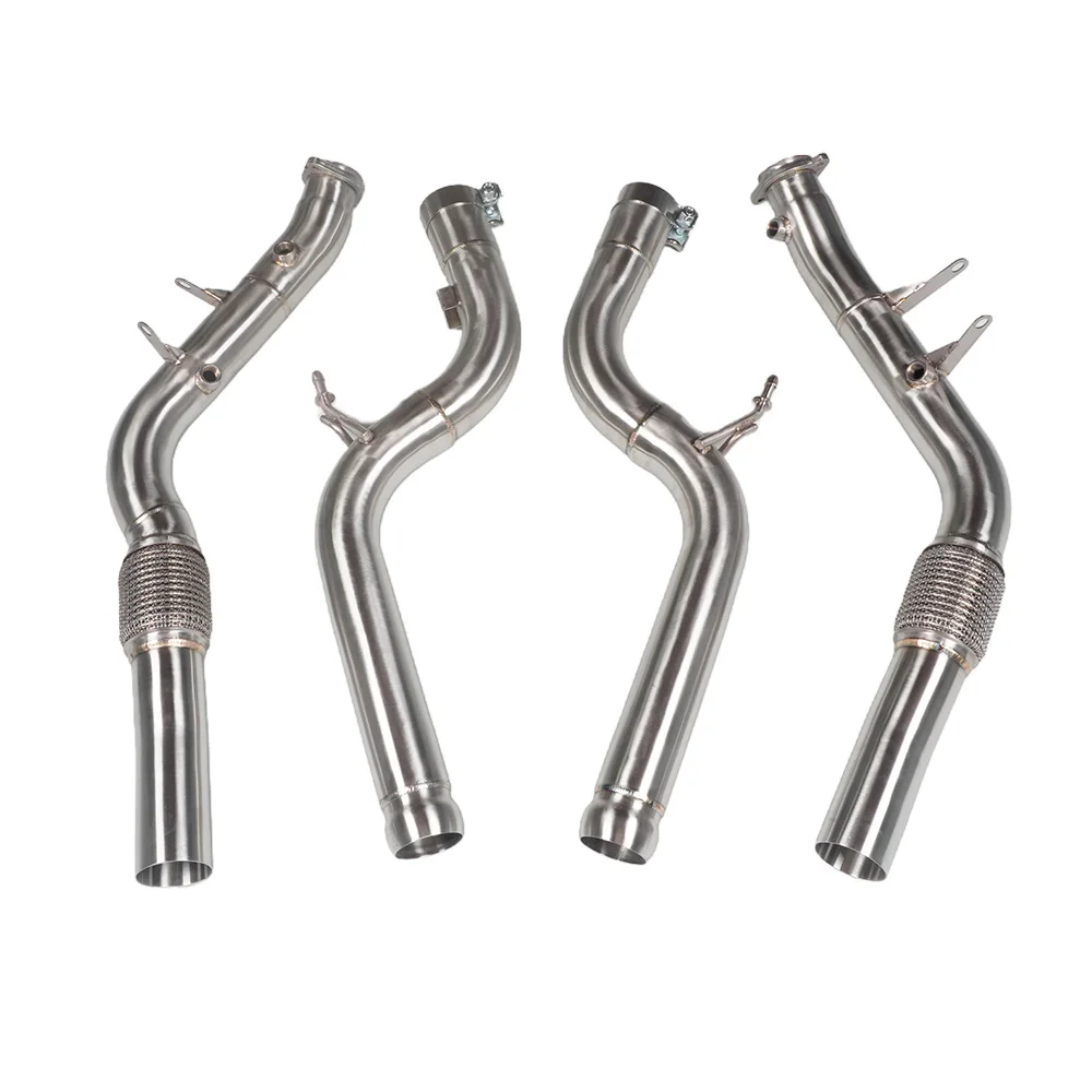 

New 304 Stainless Steel Exhaust Downpipe for S63 W222 Straight Header on C217 5.5T
