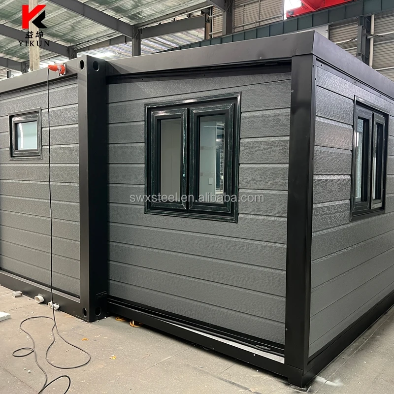 20ft 40ft Foldable Expandable Container House Prefab for Villas & Tiny Home Mobile Kitchen/Gym Contemporary Design 2-4 Bedrooms