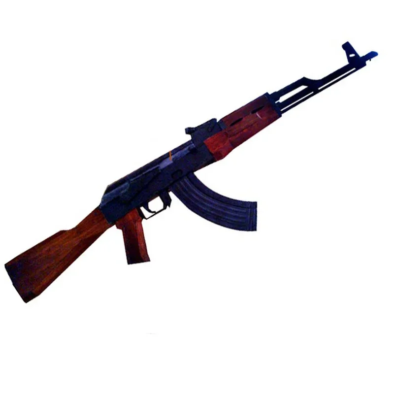 

AK-M 3D бумажная модель пистолет-головоломка DIY развивающая игрушка ручной работы 1:1 имитация игрушки из бумажных изделий