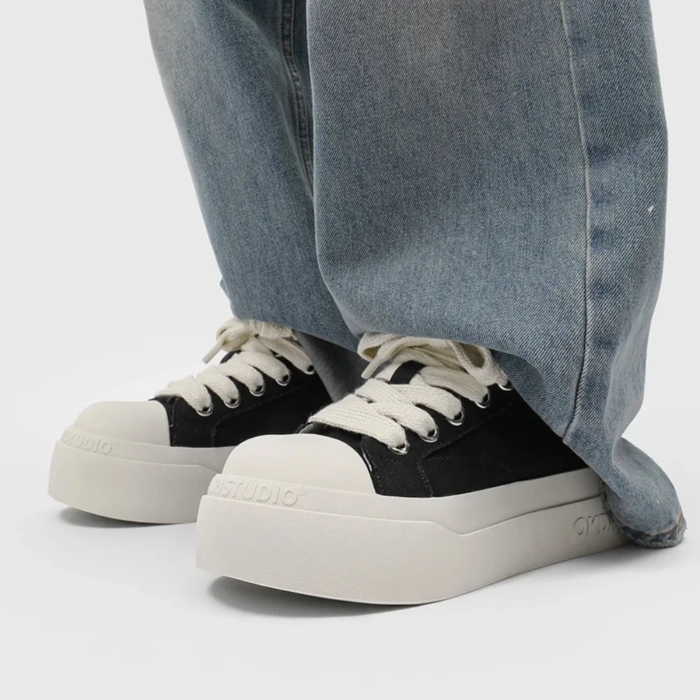 

Мужские повседневные кроссовки из плоского холста, осень 2025, хит продаж, модные, удобные, легкие, износостойкие, спортивные