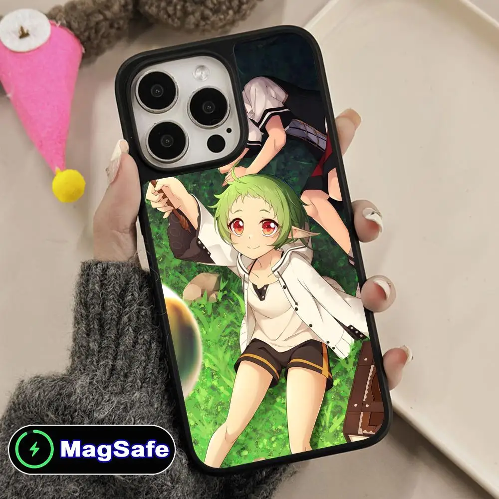 

Чехол для телефона Mushoku Tensei Sylphiette для iPhone 17 16 15 14 13 12 11 Air Pro Max Plus Magsafe, матовый, цветной