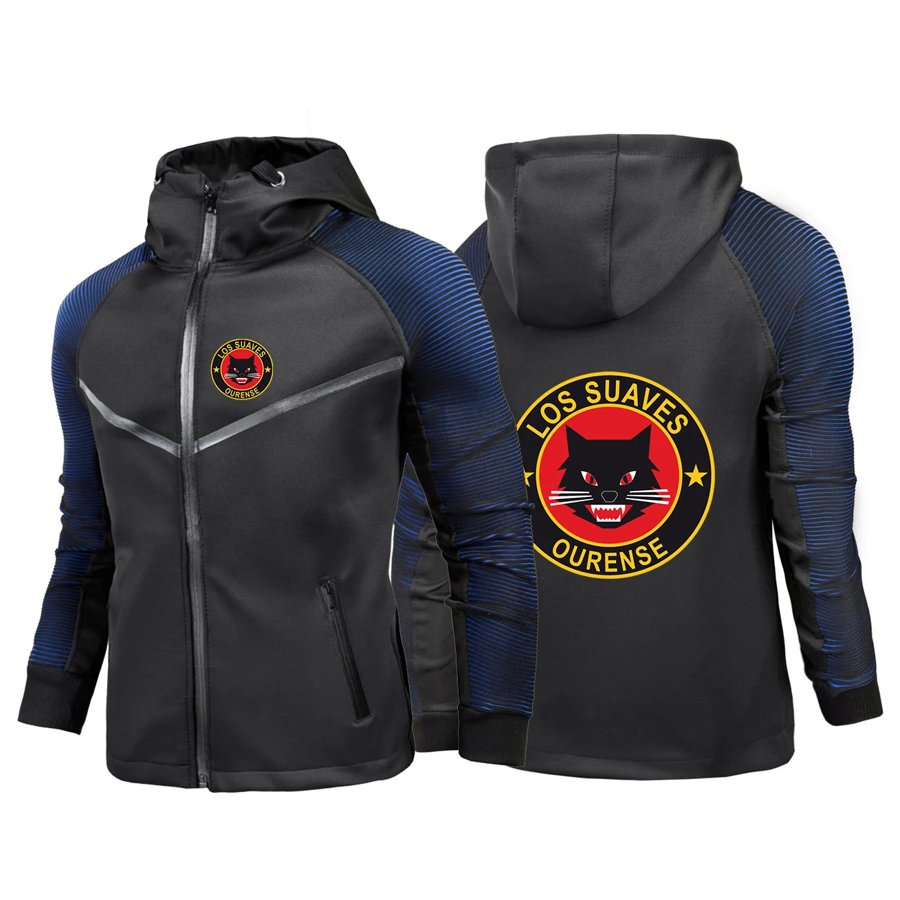 

Hoodies Loose Long Sleeved Men's Zipper Coat 2026 Los Suaves Ourense Logo Print Spring And Autumn Racing Riding Suit Jacket