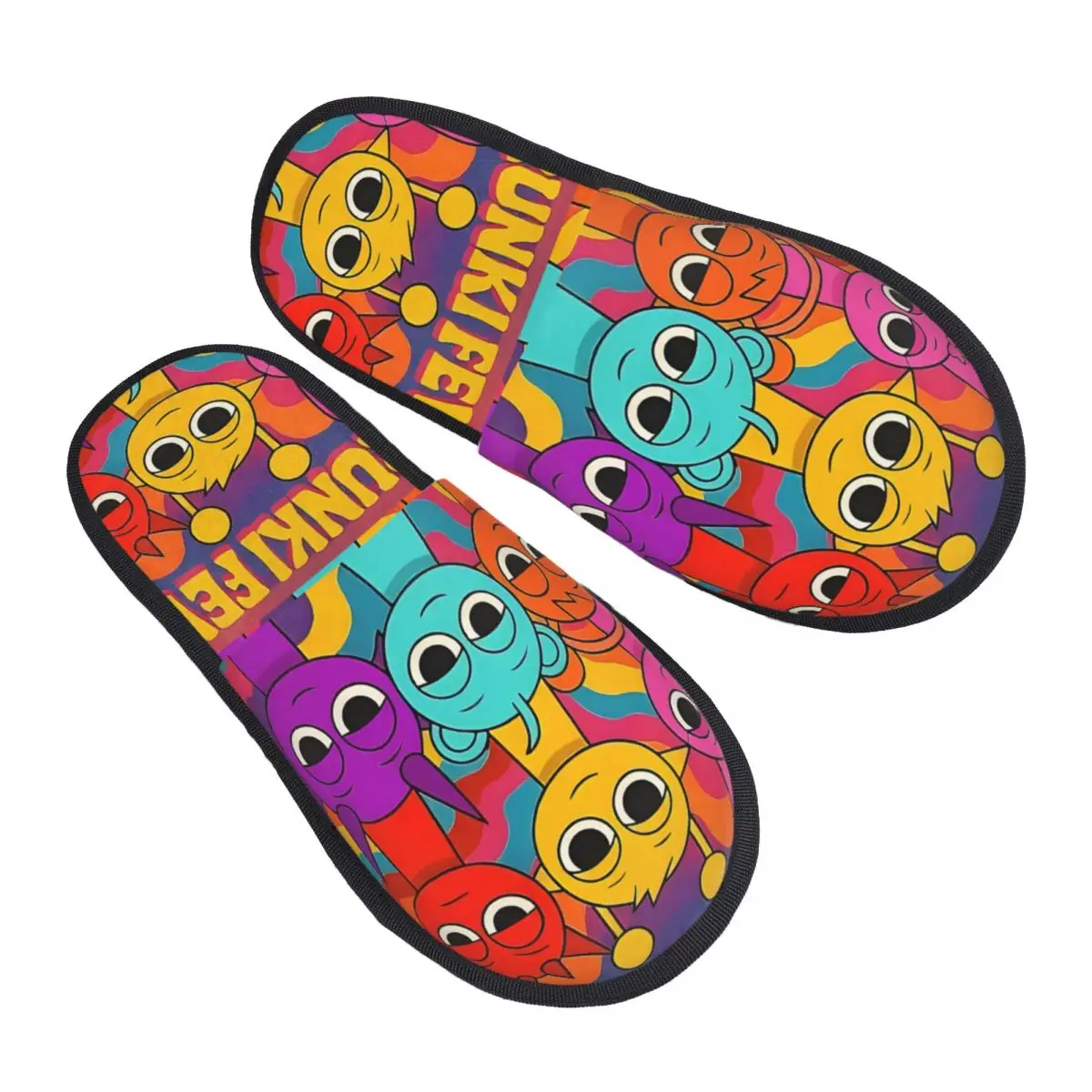 

Custom Sprunkis Fever Comfort Scuff Memory Foam Slippers Women Cartoon Hotel House Shoes