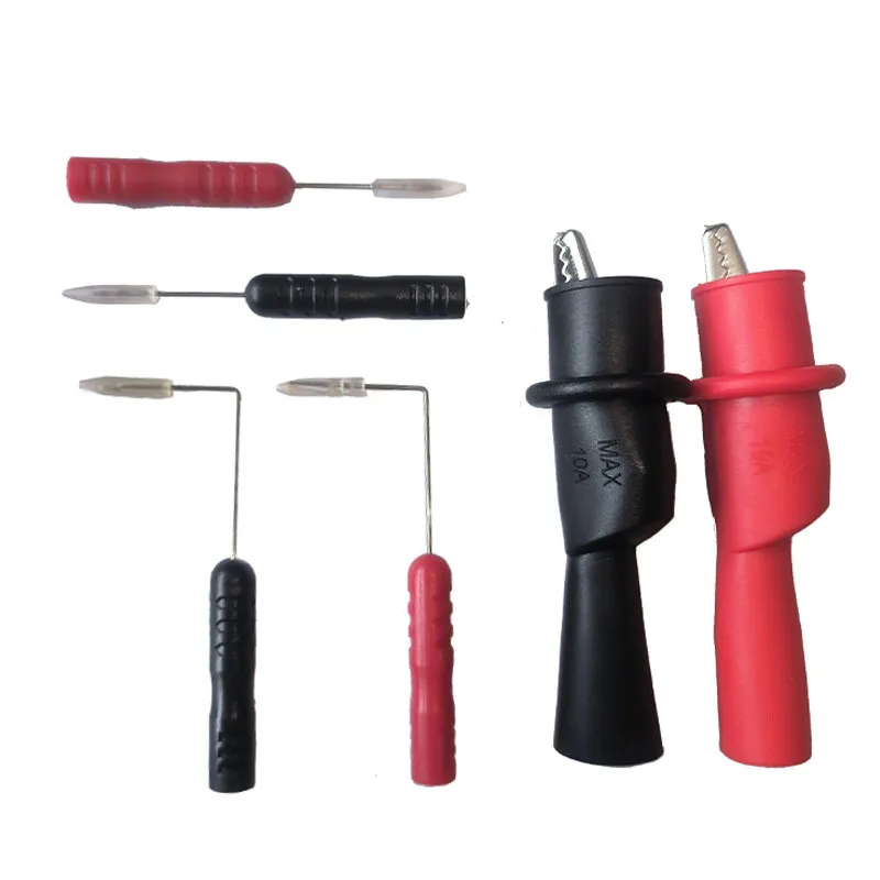6pcs Pins 0.7mm Ultra-Fine Tips Test Pin Needle Kit 2mm Hole Piercing Pins For Automotive Repair Tools Replacement Spare Parts