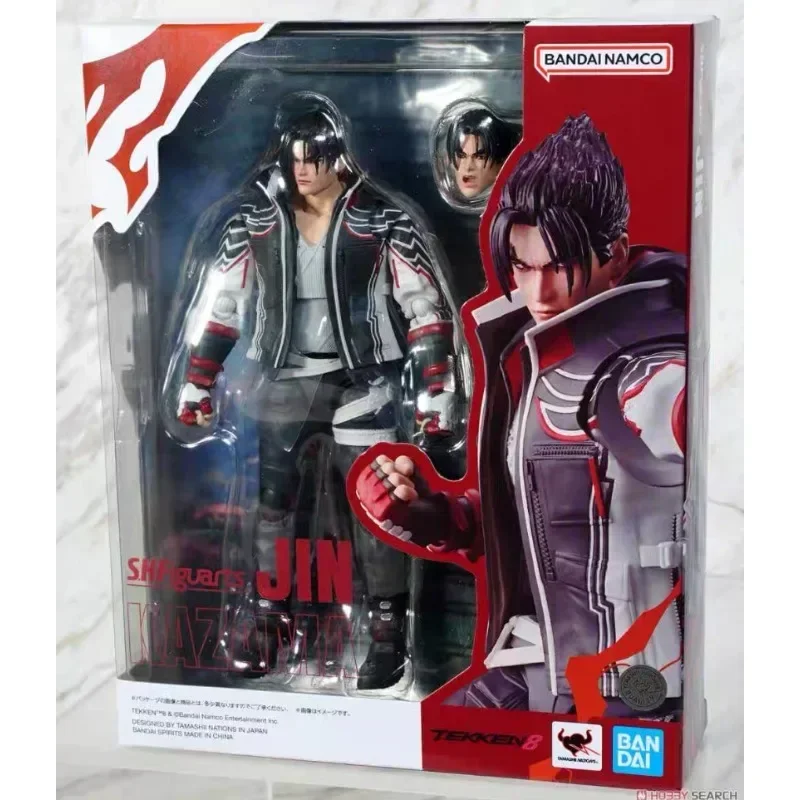 In Stock Bandai Original S.H.Figuarts Tekken 8 Jin Kazama Anime Action Figure PVC Model Collectible Ornaments Toys Hoilday Gifts