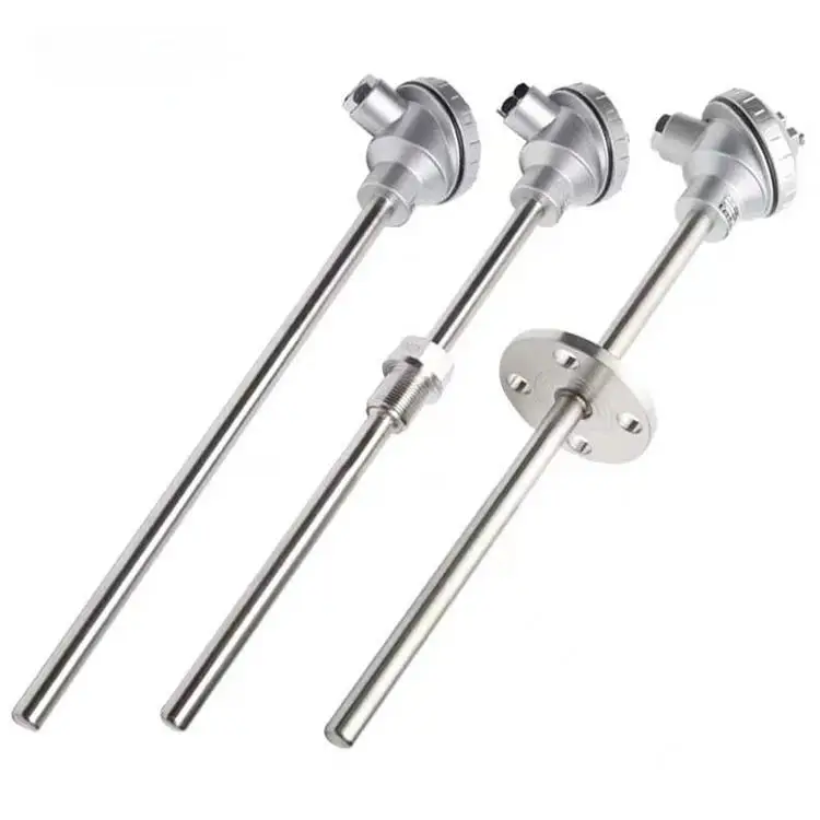 Temperature Sensor PT100 100C 200C 500C Transducer 4-20mA 0-10V 0-5V M20*1.5 30mm 50mm OEM/ODM Stainless Steel IP65