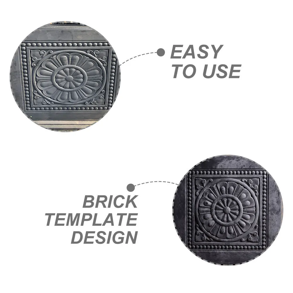 

Plastic Reusable Pavement Mold Concrete Cement Mold Tanglian Brick Design for DIY Courtyard Garden Path Maker Durable