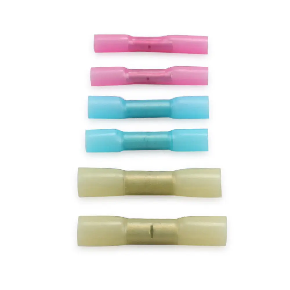 

100pcs Heat Shrink Insulated Butt Connectors 0.5-1.0Mm 1.5-2.5Mm 4.0-6.0Mm Waterproof Crimp Terminals For Wire Cable Repair