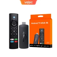 Velec Android 12 Smart Stick 8K reproductor multimedia de transmisión con control remoto por voz compatible con Netflix YouTube Google Allwinner H616 para TV HD