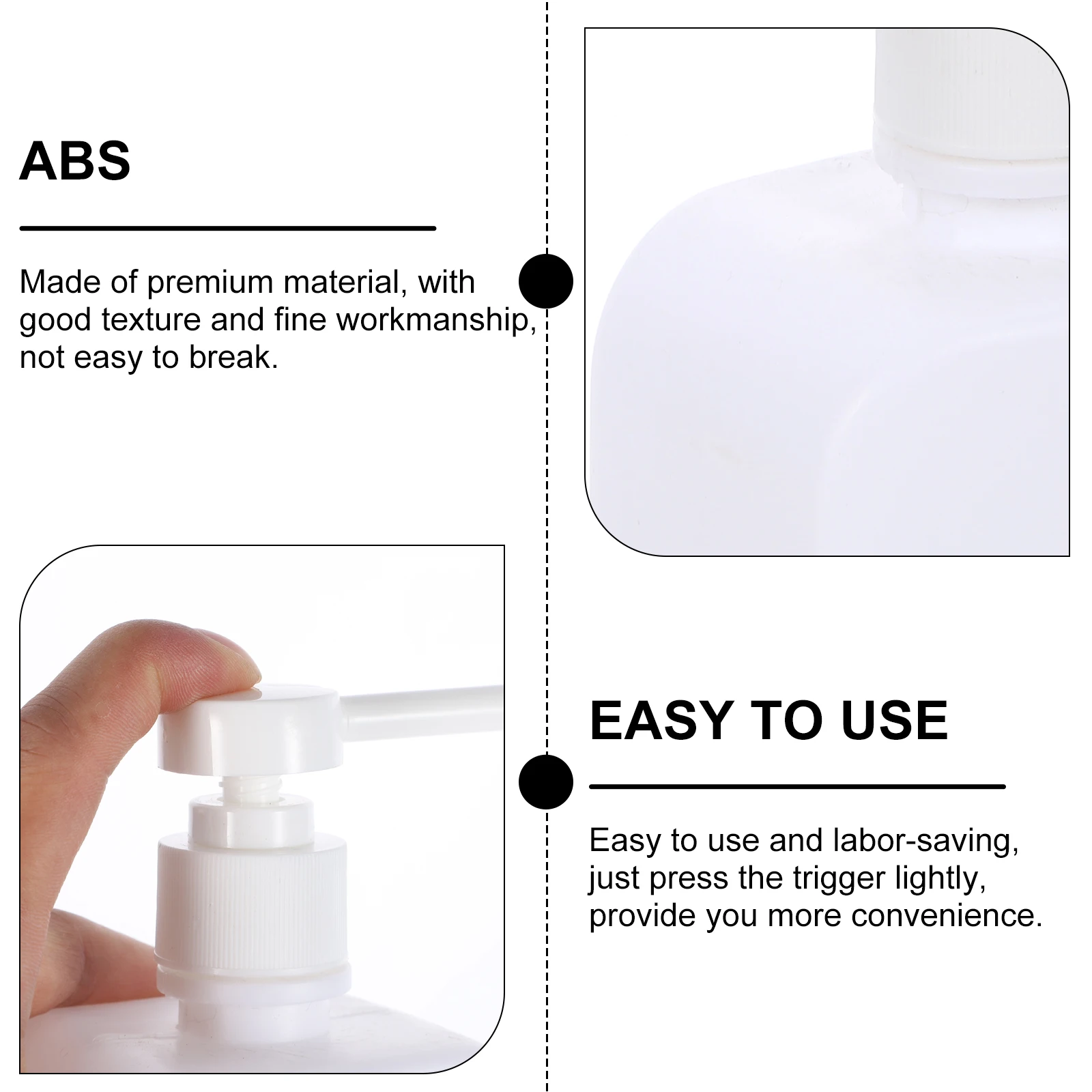 

6pcs 500Ml Empty Hand Bottles Portable Refillable Pump Bottle Leak-Proof Spray For Shampoo Foaming Dispenser Hand