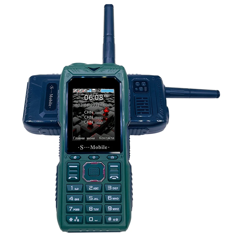 Nouveau téléphone portable S555, trois cartes, trois jours de veille, extérieur, longue durée, peut tirer le Signal d'antenne, envoyer fortement un Clip à la taille