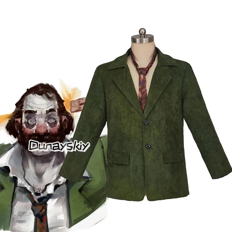 

Игра Disco Elysium Косплей Harrier Du Bois Disfraz Зеленый костюм + галстук Унисекс наряд Хэллоуин аниме наряды реквизит ролевые костюмы
