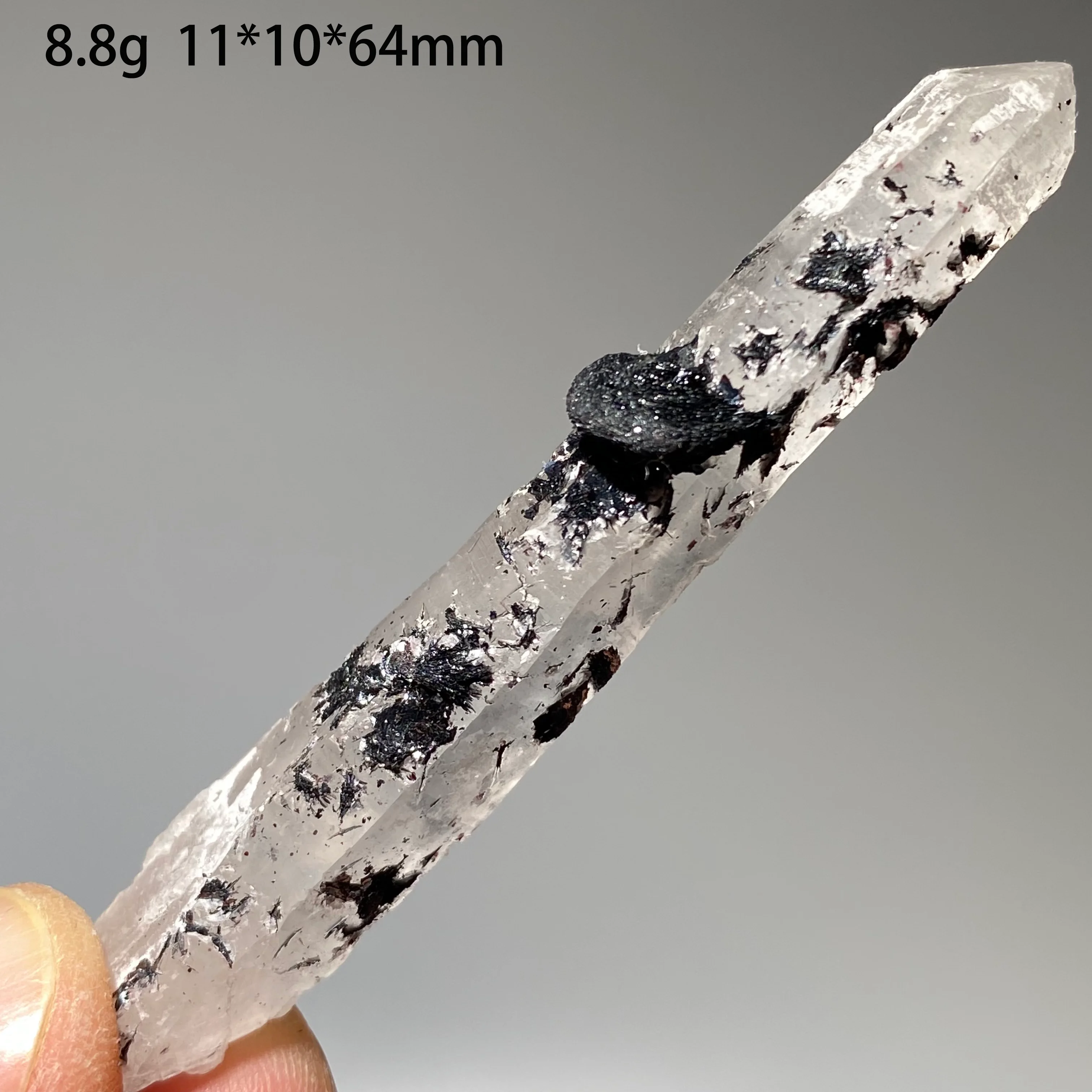 Natural Mirror Iron Ore Specimen Transparent Original Stone for Teaching Meditation Home Decoration