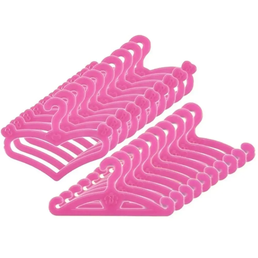 

10Pcs Plastic Mini for Doll Cute Doll Hangers Toy Accessories Clothes Hanger Dollhouse Furniture