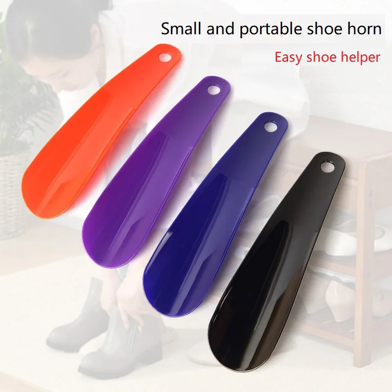 Mini Shoe Horn Shoehorn Portable Plastic Shoe Wearing Tool Shoe Slip on Stick Help To Put Shoes XIEB02