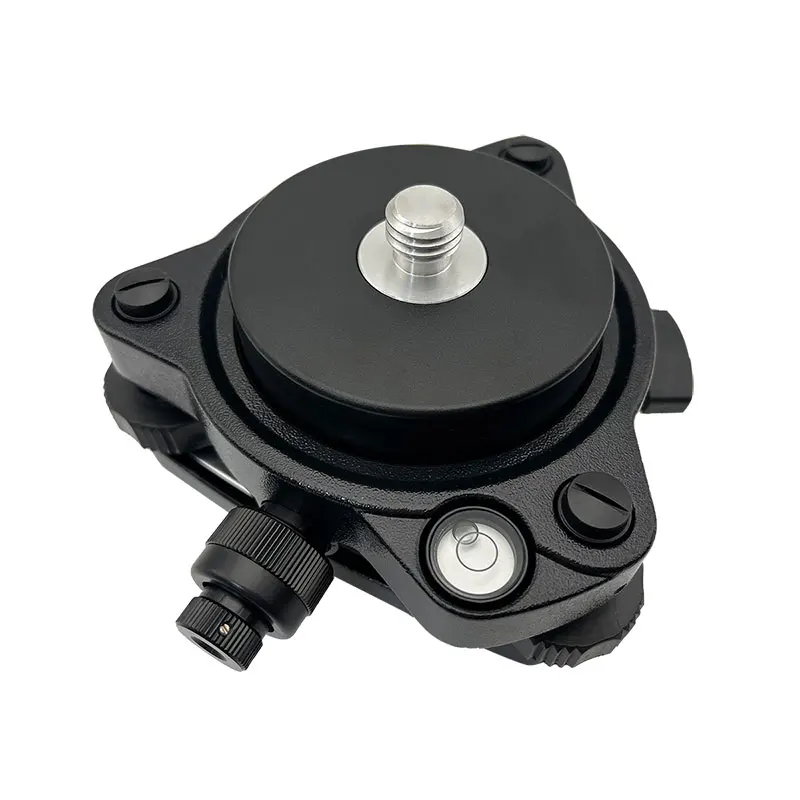 

Black Tribrach With Optical Plummet & GPS Tribrach Adapter Carrier With 5/8"x11 Mount Rotate Screw For Total Station GPS GNSS