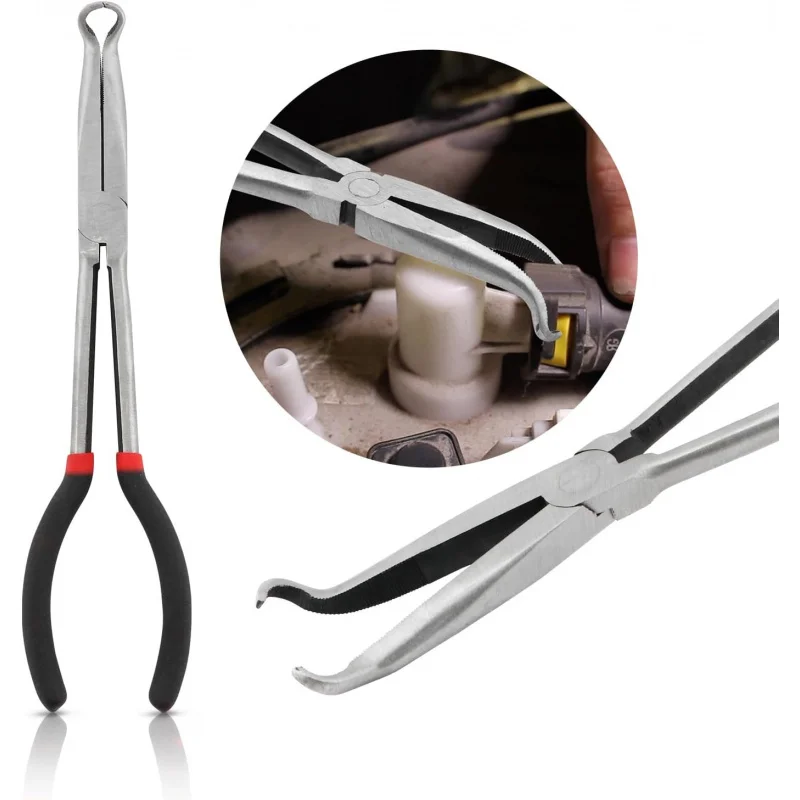 

Плоскогубцы для электрического отключения, профессиональный длинный зажим для ремонта автомобильных шлангов радиатора