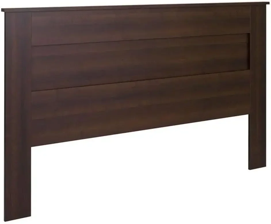 Stylish Flat Wood Panel Headboard for King Size Beds, Simplistic Wooden King Headboard 2.25