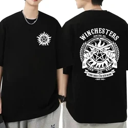 New TV Supernatural Printed Women Men T-shirts Supernatural Short Sleeve Shirts Summer Round Neck Tee Shirt Casual Funny Tops