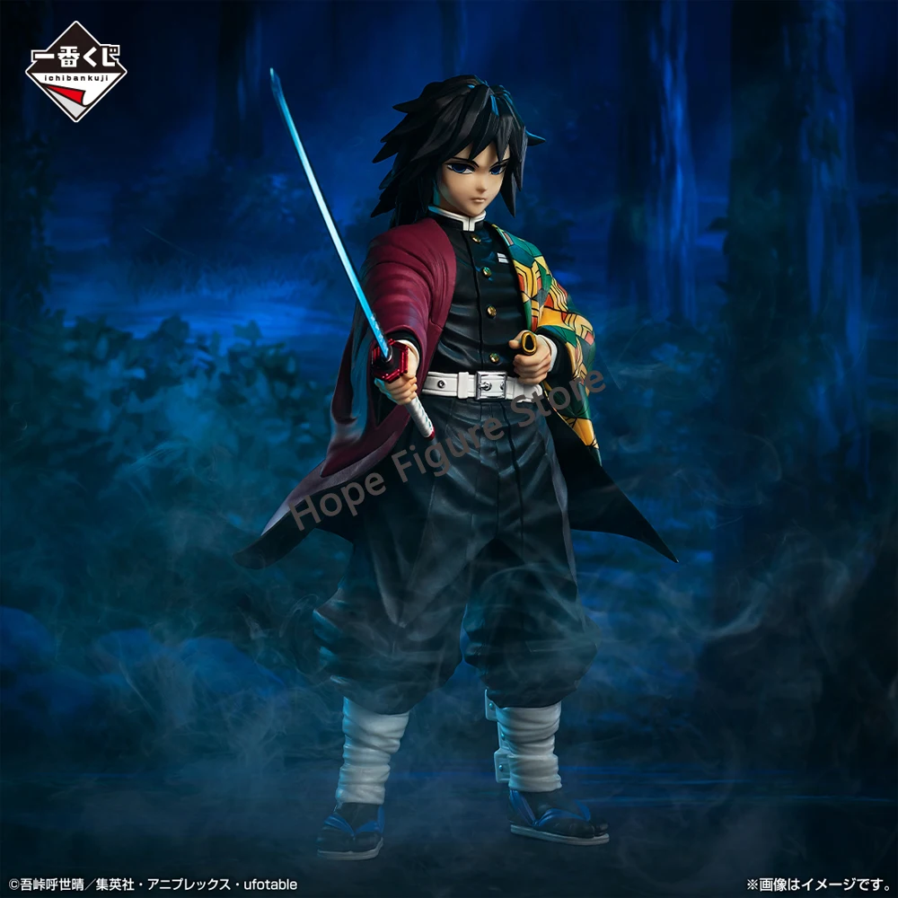 In Stock Original BANDAI Ichiban Kuji Demon Slayer Obanai Iguro Tomioka Giyuu Sabito Figure Anime Model Genuine Boxed Toy