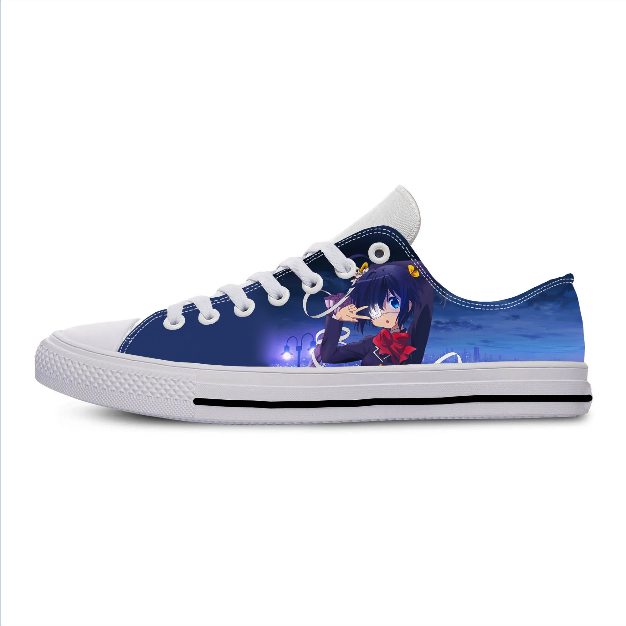 Love Chunibyo Other Delusions Takanashi Rikka Cute Casual Shoes Lightweight Men Women Sneakers Low Top Breathable Board Shoes