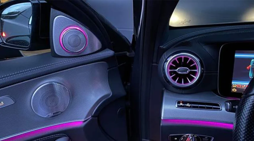 Suitable for  Benz C-class GLCS Class C260 Rotating Tweeter 3D Speaker Car Atmosphere Light Car Interior Speaker Dedicated
