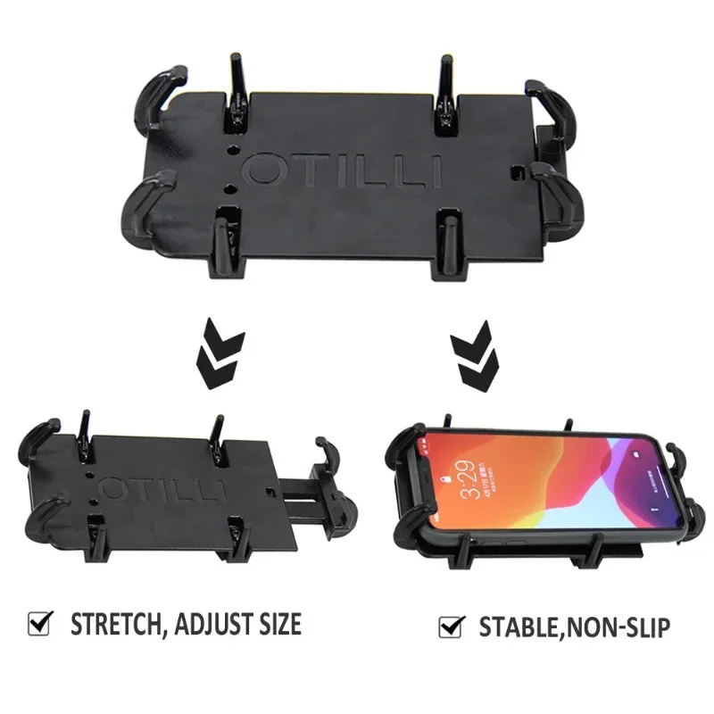 Universal Motorcycle Accessories Mobile Phone Holder GPS Mobile Phone Navigation Clip, Motorcycle Accessories