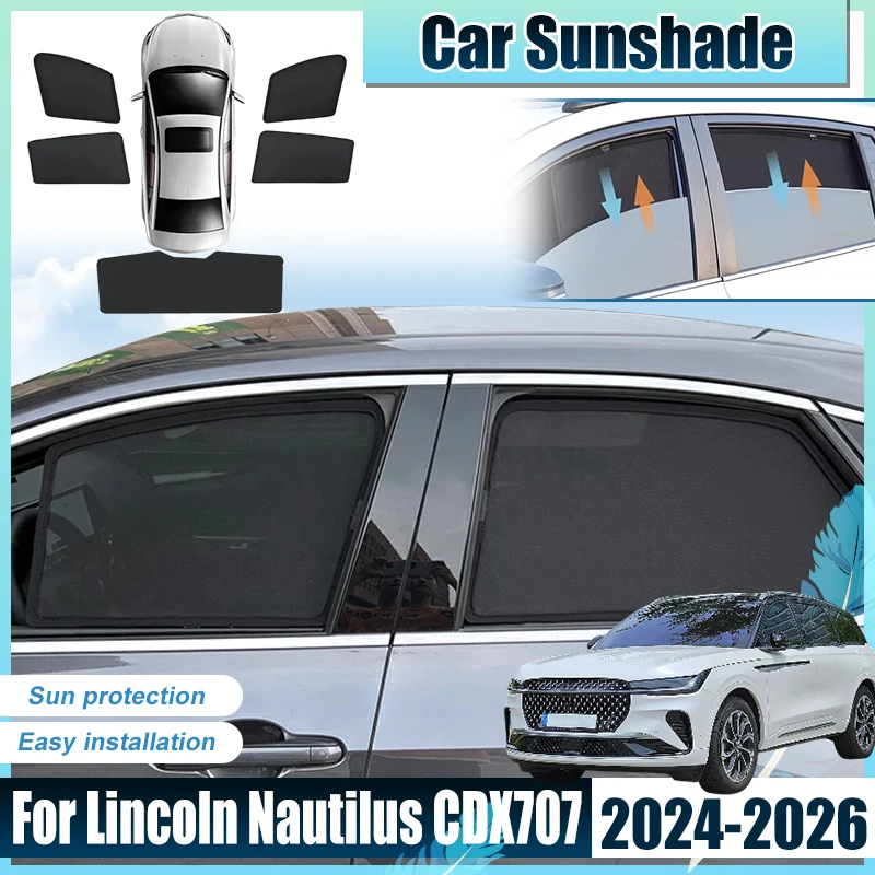 

Для Lincoln Nautilus (CDX707 MK2) 2024-2026: Защитные экраны/шторки на передние и задние окна автомобиля, солнцезащитные козырьки, светозащитные шторки, солнцезащитные дефлекторы