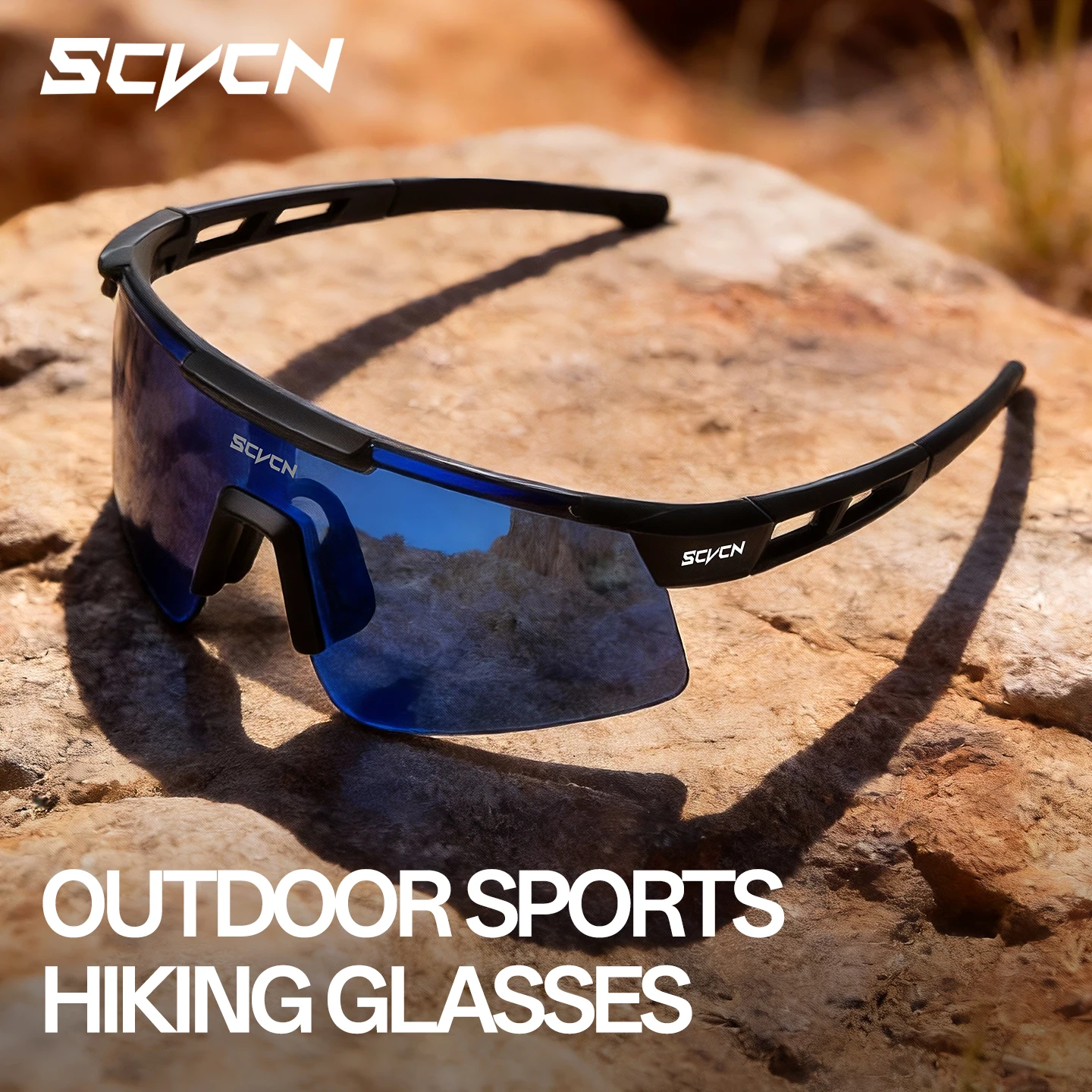 

SCVCN UV400 hiking Glasses Cycling Sunglasses Men Women Outdoor Sports Eyewear MTB Road Bike Driving Golf Camping Photo Glasses