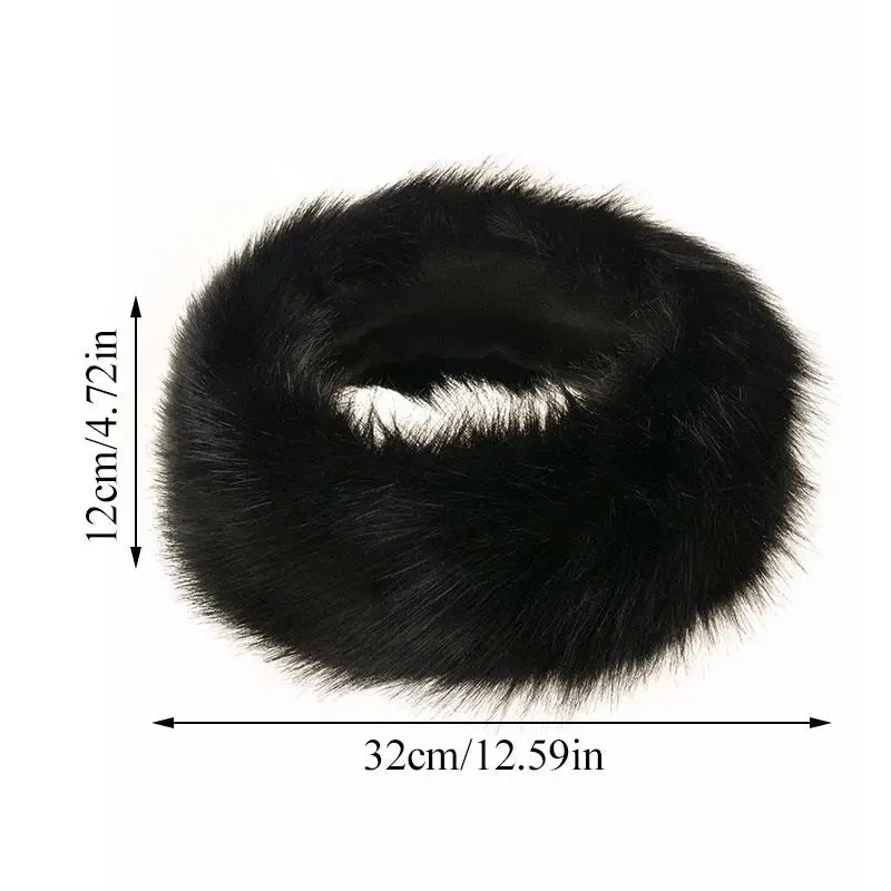 بلون أفخم عقال شتاء دافئ فو الفراء قبعة السفر في الهواء الطلق Brimless قبعة الشتاء رقيق فو قبعات التزلج في الهواء الطلق أغطية الرأس #6