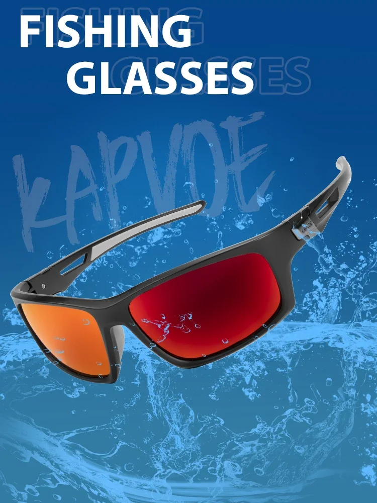 AliExpress kapvoe Kapvoe Fishing Glasses Polarized UV400 Sunglasses Driving Glasses Outdoor Sports Eyewear Cycling Sunglasses Hiking Eyewear
