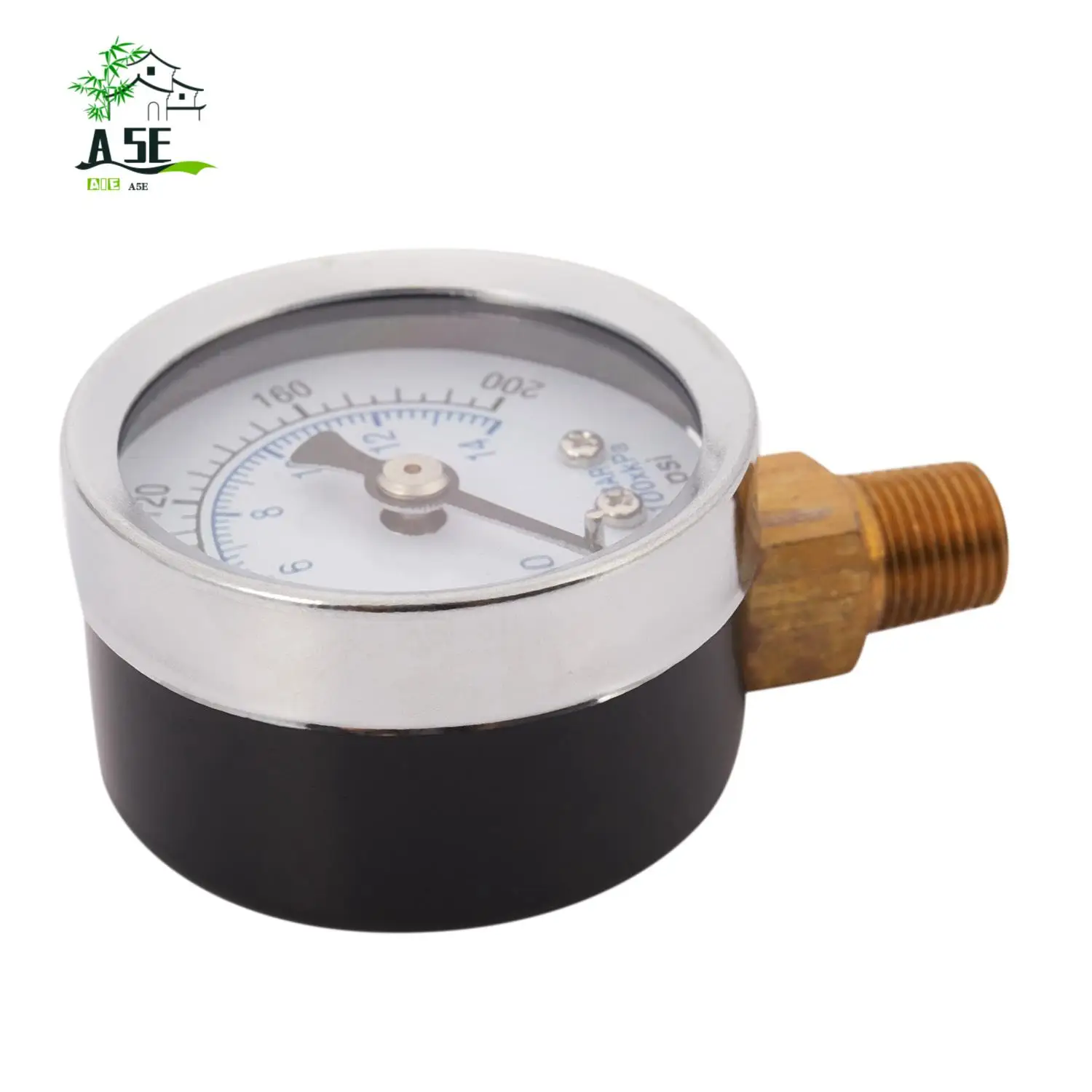 

A05E-Ts-40-14 Bar 0-200 Psi 0-14 Bar Pressure Gauge 1/8 Male Npt Pressure Gauge Air Compressor Hydraulic Vacuum Gauge Manometer
